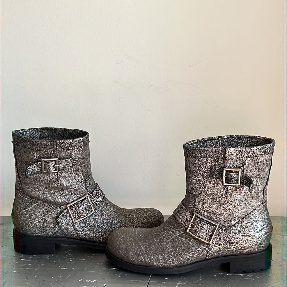 NWOT Jimmy Choo Youth Biker Moto Boots